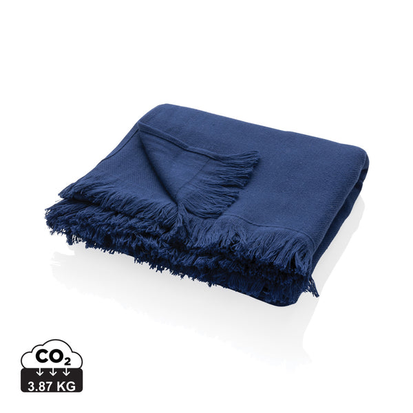 Carica l'immagine nel visualizzatore di Gallery, teli mare personalizzati in cotone riciclato, cotone colore blu-navy_blu 121717101 DET05
