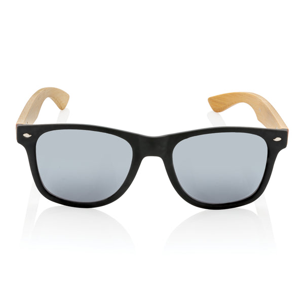 Carica l'immagine nel visualizzatore di Gallery, occhiali da sole personalizzati in rpc, fsc® bambù colore nero_nero 121717114 DET09
