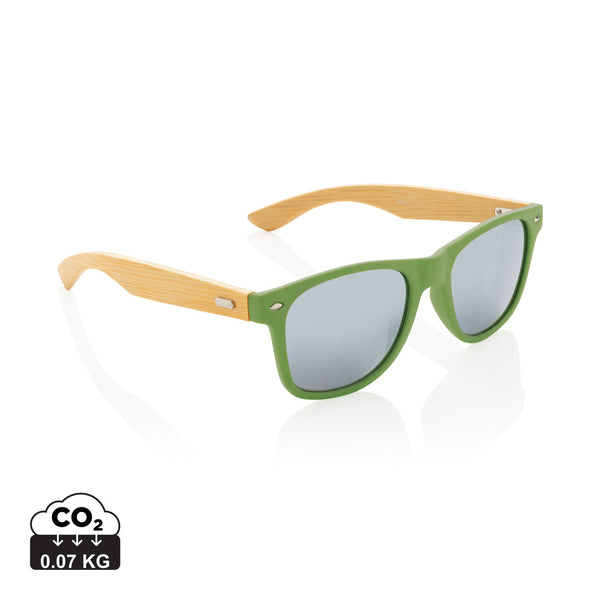 Carica l'immagine nel visualizzatore di Gallery, occhiali da sole promozionali in rpc, fsc® bambù colore verde_verde 121717114 DET07
