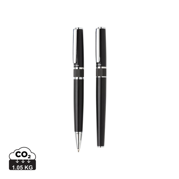 Carica l&#39;immagine nel visualizzatore di Gallery, set penne personalizzati in acciaio, ottone colore nero_nero 121732795 DET09
