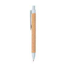 Carica l&#39;immagine nel visualizzatore di Gallery, penne ecologiche personalizzate in sughero, paglia di grano colore blu_blu 121732815 DET04
