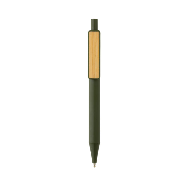 Carica l&#39;immagine nel visualizzatore di Gallery, penne personalizzate in abs riciclato, bambù colore verde_verde 121732825 DET07
