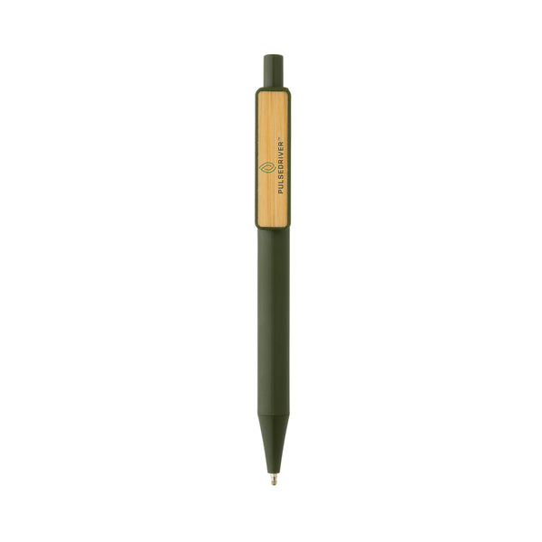 Carica l&#39;immagine nel visualizzatore di Gallery, penne personalizzate in abs riciclato, bambù colore verde_verde 121732825 DET07
