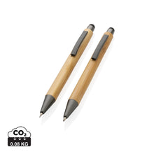 Carica l&#39;immagine nel visualizzatore di Gallery, set penne pubblicitari in fsc® bambù colore marrone_marrone 121732827 DET01
