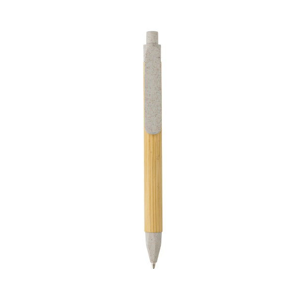 Carica l&#39;immagine nel visualizzatore di Gallery, penne ecologiche da personalizzare in carta, paglia di grano colore off-white_bianco 121732828 DET07
