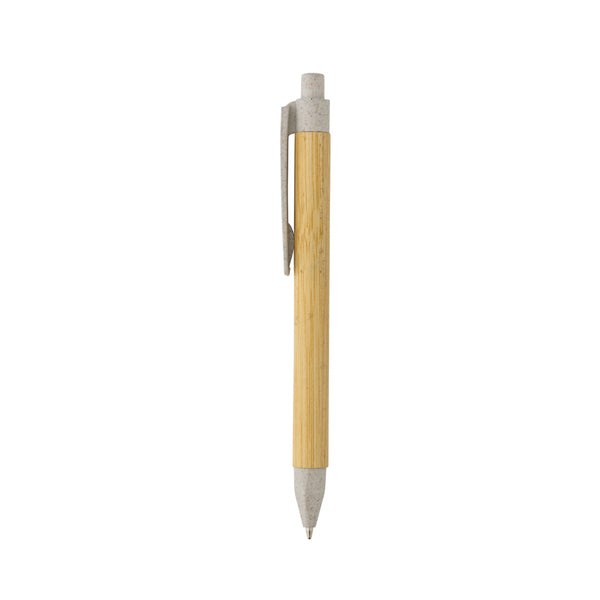 Carica l&#39;immagine nel visualizzatore di Gallery, penne ecologiche da personalizzare in carta, paglia di grano colore off-white_bianco 121732828 DET07
