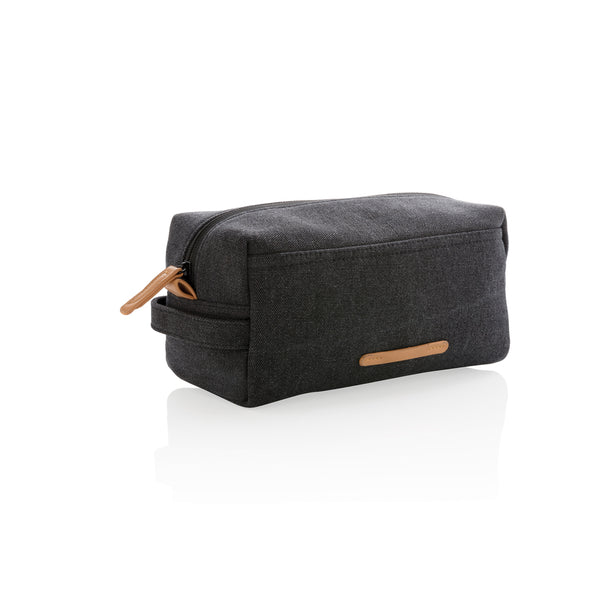 pochette e beauty case personalizzate in canapa, pu colore nero_nero 121742021 VAR01