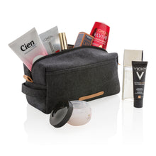 Carica l'immagine nel visualizzatore di Gallery, pochette e beauty case personalizzate in canapa, pu colore nero_nero 121742021 DET03
