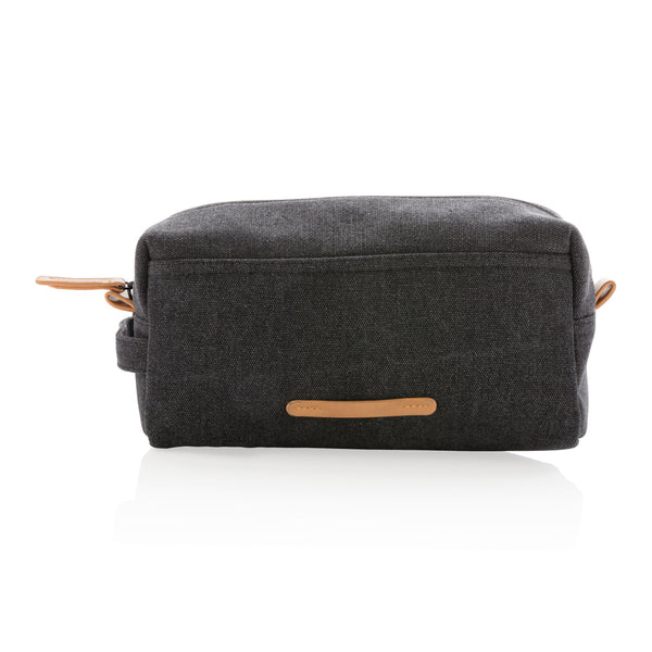 Carica l'immagine nel visualizzatore di Gallery, pochette e beauty case personalizzate in canapa, pu colore nero_nero 121742021 DET09
