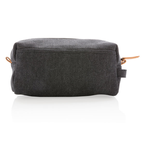 Carica l'immagine nel visualizzatore di Gallery, pochette e beauty case personalizzate in canapa, pu colore nero_nero 121742021 DET09
