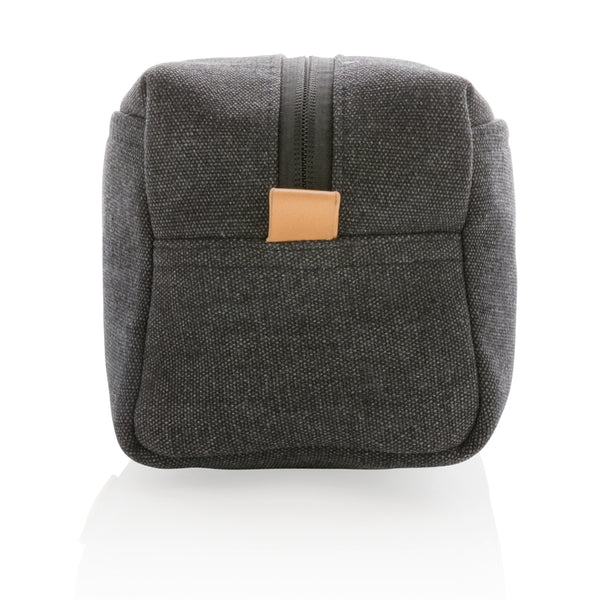 Carica l'immagine nel visualizzatore di Gallery, pochette e beauty case personalizzate in canapa, pu colore nero_nero 121742021 DET09
