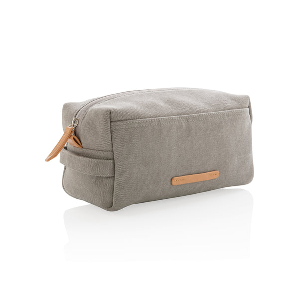 pochette e beauty case personalizzate in canapa, pu colore grigio_grigio 121742021 VAR02