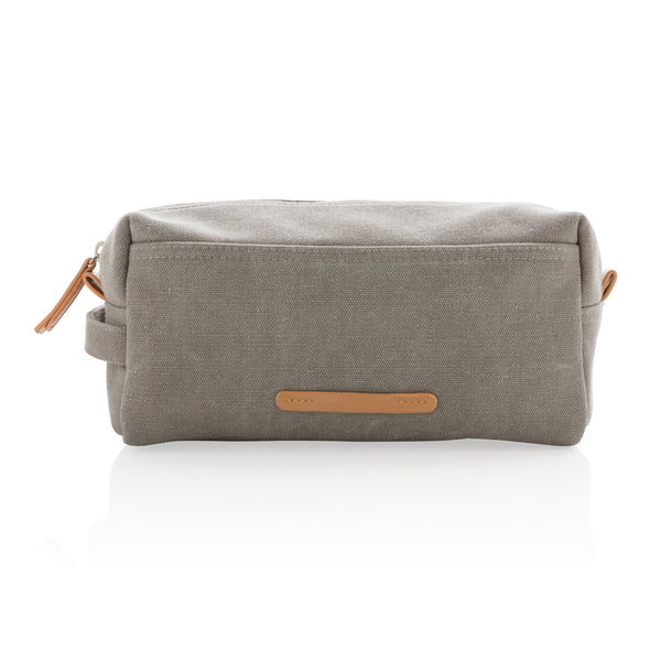 Carica l'immagine nel visualizzatore di Gallery, pochette e beauty case personalizzate in canapa, pu colore grigio_grigio 121742021 DET09
