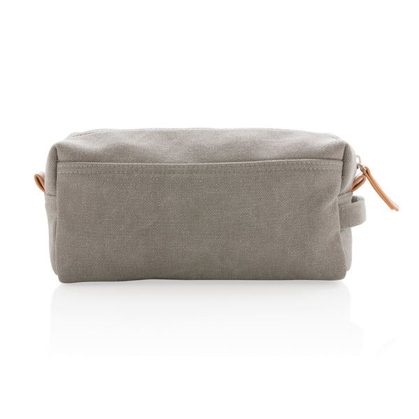 Carica l'immagine nel visualizzatore di Gallery, pochette e beauty case personalizzate in canapa, pu colore grigio_grigio 121742021 DET09
