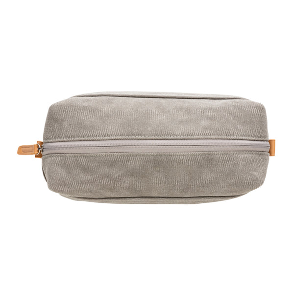 Carica l'immagine nel visualizzatore di Gallery, pochette e beauty case personalizzate in canapa, pu colore grigio_grigio 121742021 DET09
