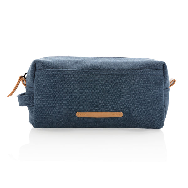 Carica l'immagine nel visualizzatore di Gallery, pochette e beauty case personalizzate in canapa, pu colore blu_blu 121742021 DET09
