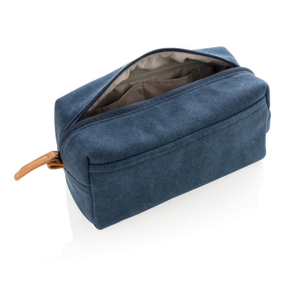 Carica l'immagine nel visualizzatore di Gallery, pochette e beauty case personalizzate in canapa, pu colore blu_blu 121742021 DET09
