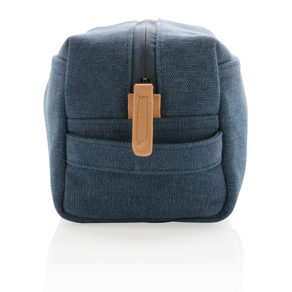 Carica l'immagine nel visualizzatore di Gallery, pochette e beauty case personalizzate in canapa, pu colore blu_blu 121742021 DET09
