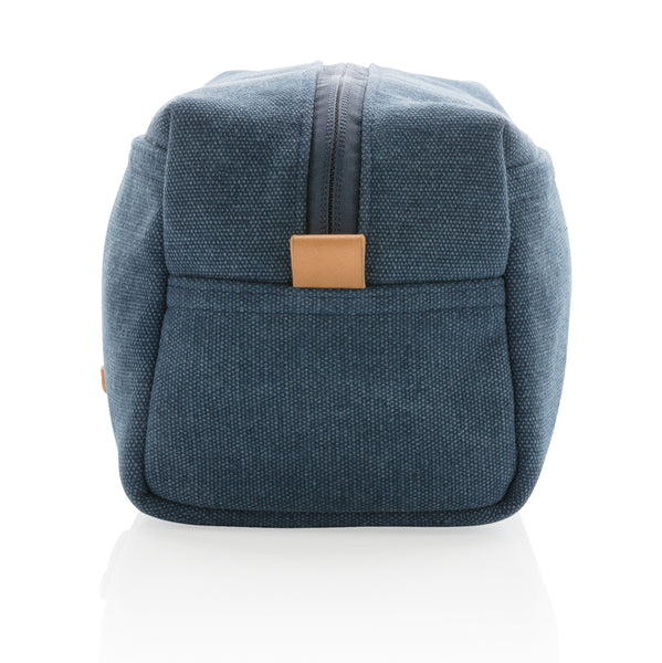 Carica l'immagine nel visualizzatore di Gallery, pochette e beauty case personalizzate in canapa, pu colore blu_blu 121742021 DET09

