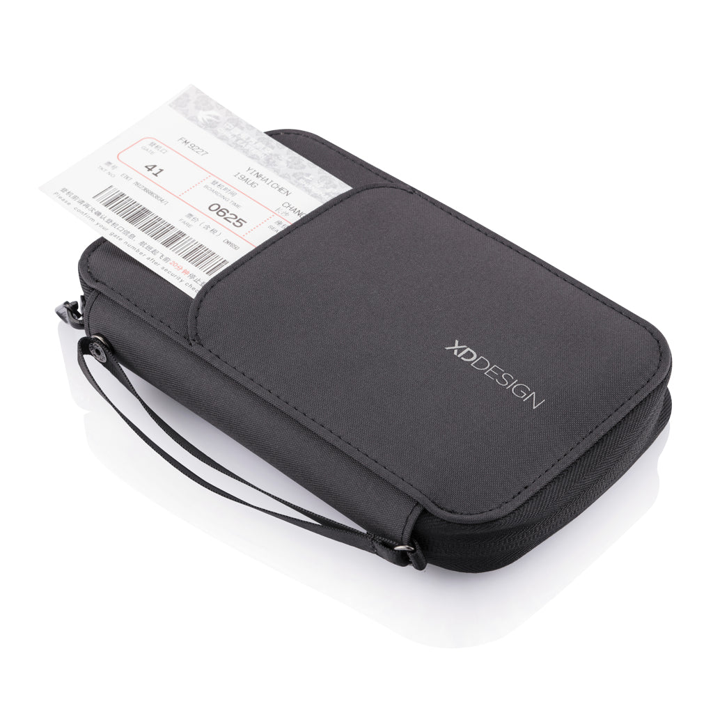 borse porta PC e documenti personalizzate in rpet, poliestere colore nero_nero 121742299 VAR01