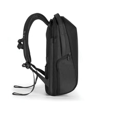 Carica l&#39;immagine nel visualizzatore di Gallery, zaini porta PC e da lavoro personalizzati in rpet, pu colore nero_nero 121742310 DET06
