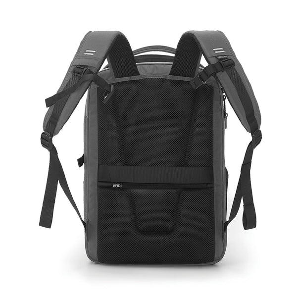 Carica l&#39;immagine nel visualizzatore di Gallery, zaini porta PC da personalizzare in rpet, pu colore carbon-fossile_grigio 121742310 DET09
