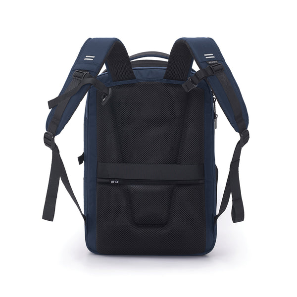 Carica l&#39;immagine nel visualizzatore di Gallery, zaini porta PC personalizzati in rpet, pu colore blu-navy_blu 121742310 DET09

