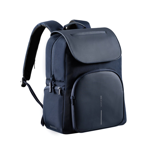 zaini porta PC personalizzati in rpet, pu colore blu-navy_blu 121742315 VAR03