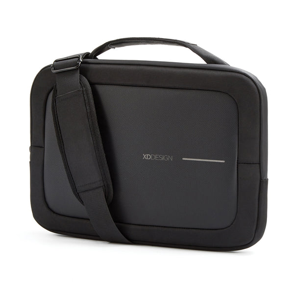 Carica l&#39;immagine nel visualizzatore di Gallery, borse porta PC e documenti personalizzate in rpet, pu colore nero_nero 121742339 DET09

