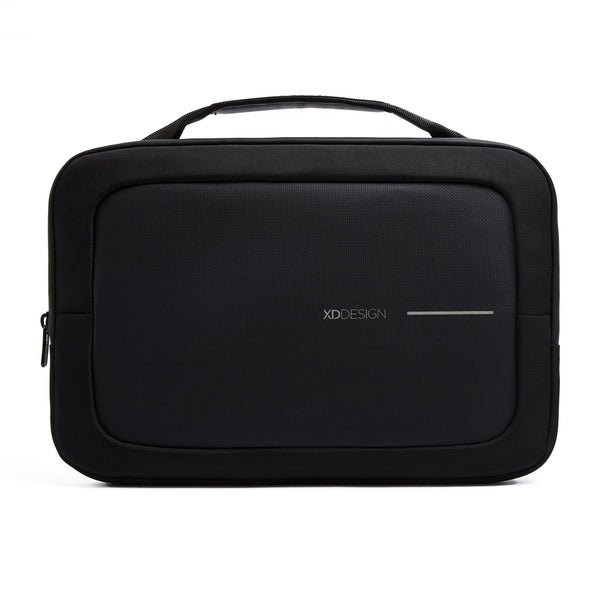 Carica l&#39;immagine nel visualizzatore di Gallery, borse porta PC e documenti personalizzate in rpet, pu colore nero_nero 121742339 DET09
