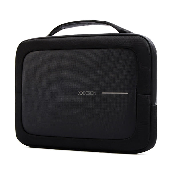 Carica l&#39;immagine nel visualizzatore di Gallery, borse porta PC e documenti personalizzate in rpet, pu colore nero_nero 121742340 DET09
