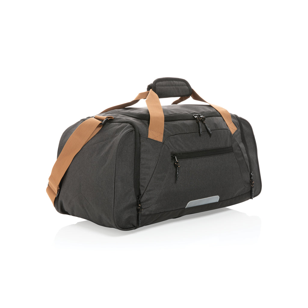 borsoni da viaggio personalizzati in rpet, rpet colore nero_nero 121742426 VAR01