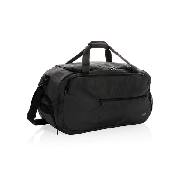borsoni da viaggio personalizzati in rpet, rpet colore nero_nero 121742432 VAR01