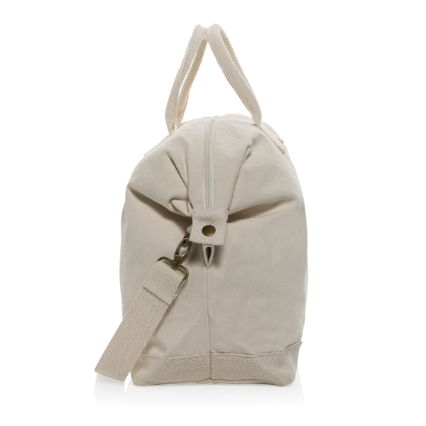 Carica l&#39;immagine nel visualizzatore di Gallery, borsoni da viaggio da personalizzare in canapa riciclato colore off-white_bianco 121742434 DET08
