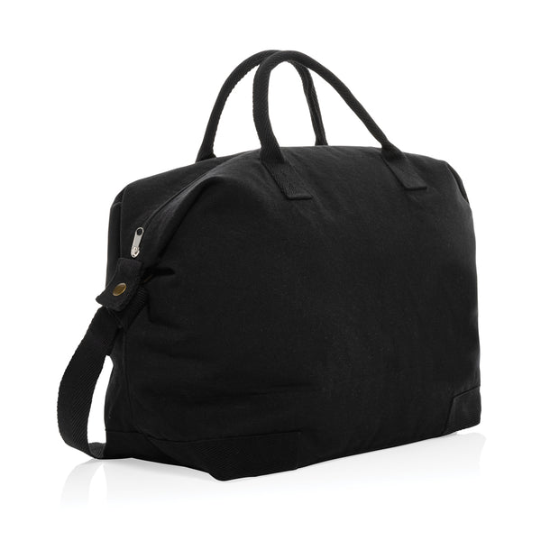 borsoni da viaggio personalizzati in canapa riciclato colore nero_nero 121742434 VAR01