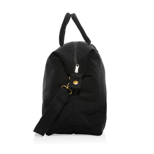 Carica l&#39;immagine nel visualizzatore di Gallery, borsoni da viaggio personalizzati in canapa riciclato colore nero_nero 121742434 DET07
