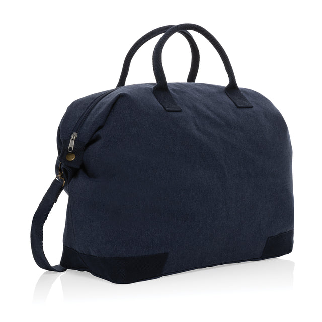 borsoni da viaggio personalizzati in canapa riciclato colore blu-navy_blu 121742434 VAR03