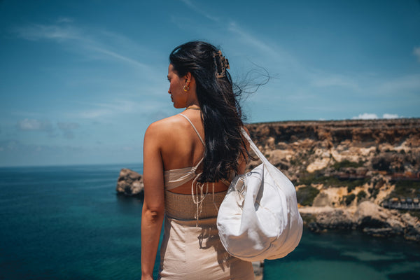 Carica l&#39;immagine nel visualizzatore di Gallery, borsoni da viaggio da personalizzare in canapa riciclato colore off-white_bianco 121742436 DET09
