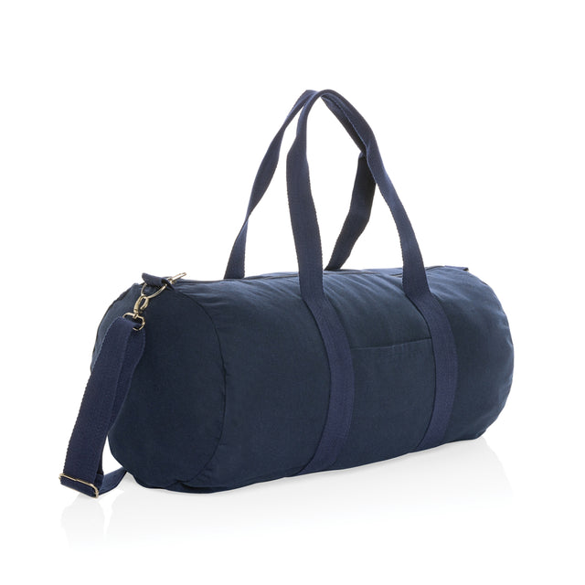 borsoni da viaggio personalizzati in canapa riciclato colore blu-navy_blu 121742436 VAR04