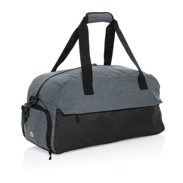 borsoni da viaggio da personalizzare in rpet, rpet colore grigio_grigio 121742437 VAR02