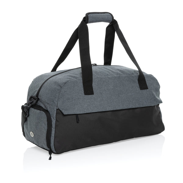 borsoni da viaggio da personalizzare in rpet, rpet colore grigio_grigio 121742437 VAR02