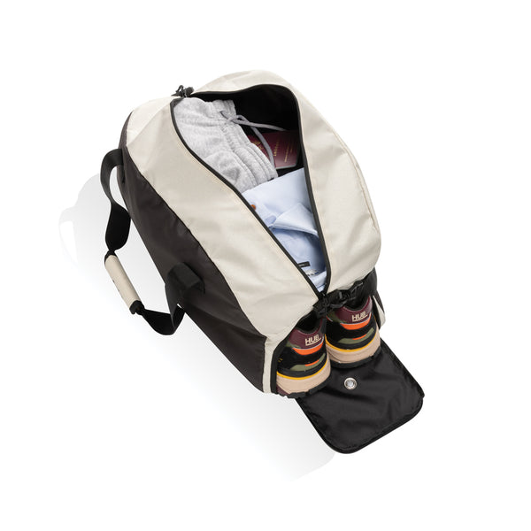 Carica l&#39;immagine nel visualizzatore di Gallery, borsoni da viaggio da personalizzare in rpet, rpet colore off-white_bianco 121742437 DET09

