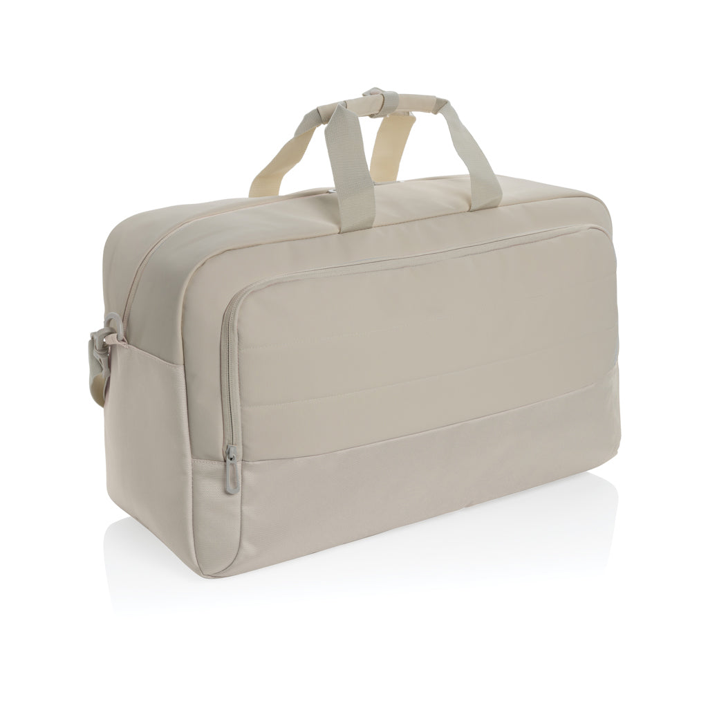 borsoni da viaggio personalizzati in rpet, rpet colore beige_naturale 121742441 VAR01