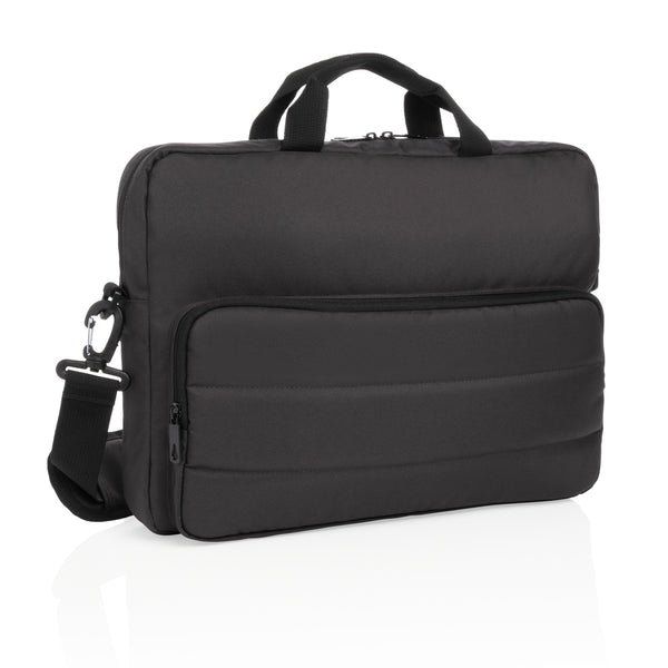 Carica l&#39;immagine nel visualizzatore di Gallery, borse porta PC e documenti personalizzate in rpet, pu colore nero_nero 121744721 DET09
