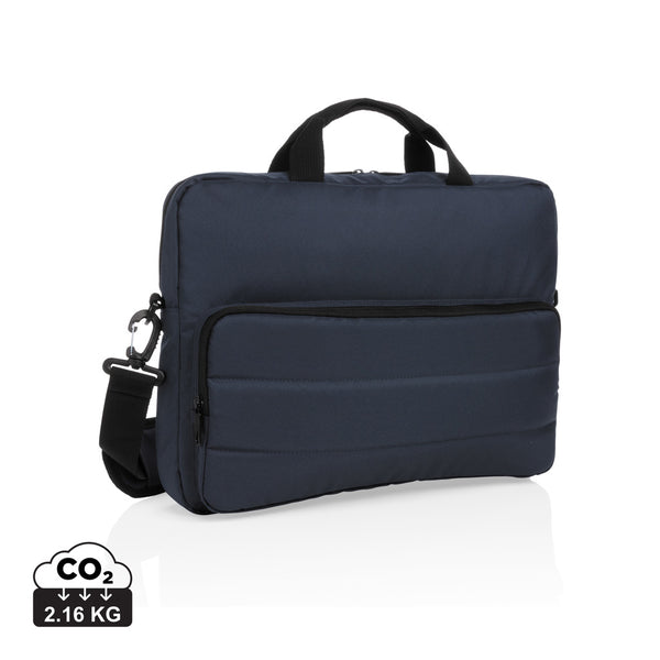 Carica l&#39;immagine nel visualizzatore di Gallery, borse porta PC e documenti personalizzate in rpet, pu colore blu-navy_blu 121744721 DET09
