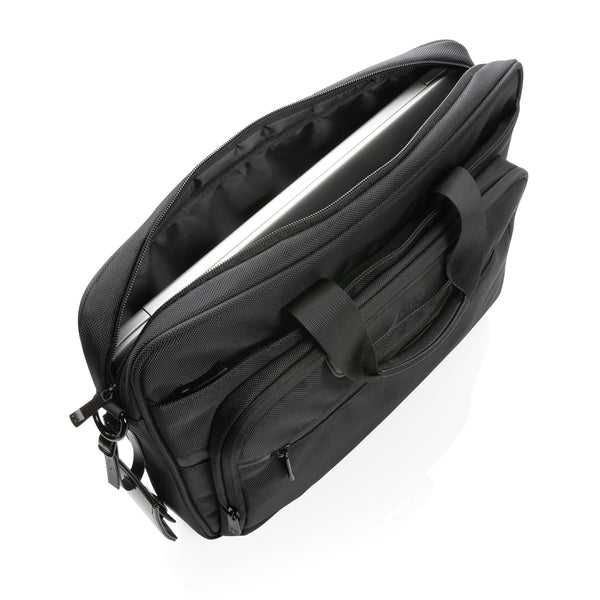Carica l&#39;immagine nel visualizzatore di Gallery, borse porta PC e documenti personalizzate in rpet, rpet colore nero_nero 121744927 DET09
