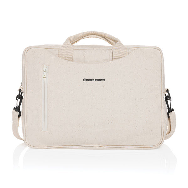Carica l&#39;immagine nel visualizzatore di Gallery, borse porta PC e documenti da personalizzare in cotone riciclato colore off-white_bianco 121744928 DET08
