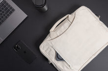 Carica l&#39;immagine nel visualizzatore di Gallery, borse porta PC e documenti da personalizzare in cotone riciclato colore off-white_bianco 121744928 DET08
