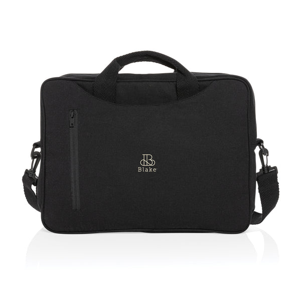 Carica l&#39;immagine nel visualizzatore di Gallery, borse porta PC e documenti personalizzate in cotone riciclato colore nero_nero 121744928 DET07
