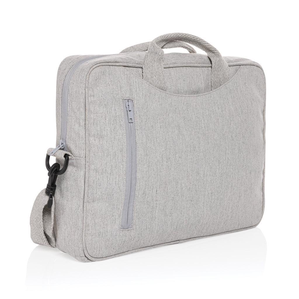 borse porta PC e documenti personalizzate in cotone riciclato colore grigio_grigio 121744928 VAR02